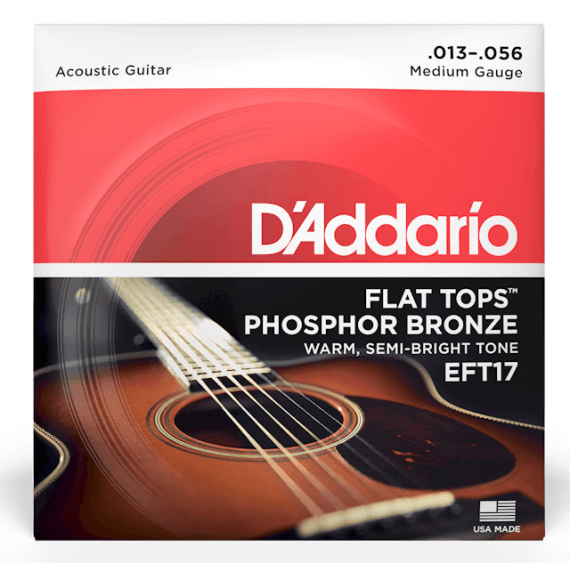 D'ADDARIO EFT17 Flat Tops Medium 13-56