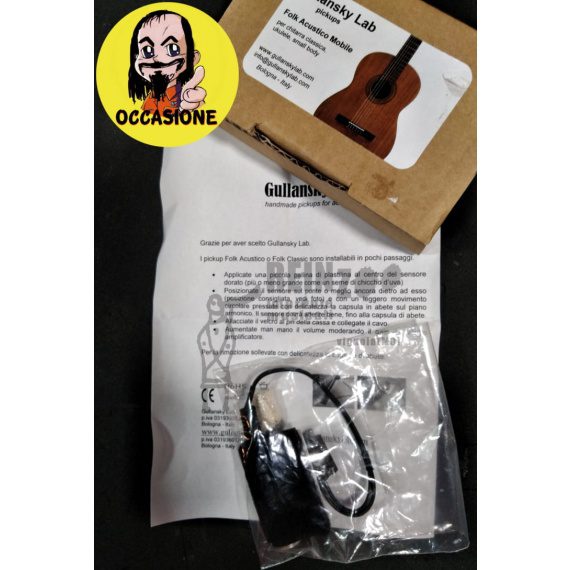 GULLANSKY LAB SHORT UP PICK UP PER CHITARRA CLASSICA, FOLK, UKULELE
