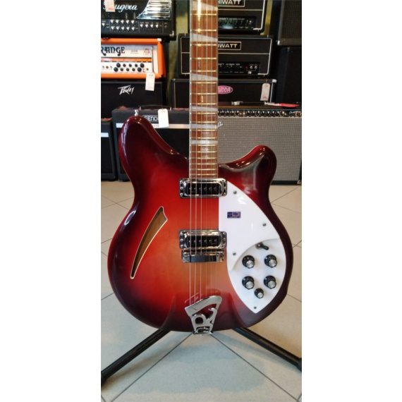 RICKENBACKER 360 FIREGLO Chitarra elettrica (PLETTRI MUTA DI CORDE IN OMAGGIO) Mint (2009) -usato in garanzia- - immagine 2