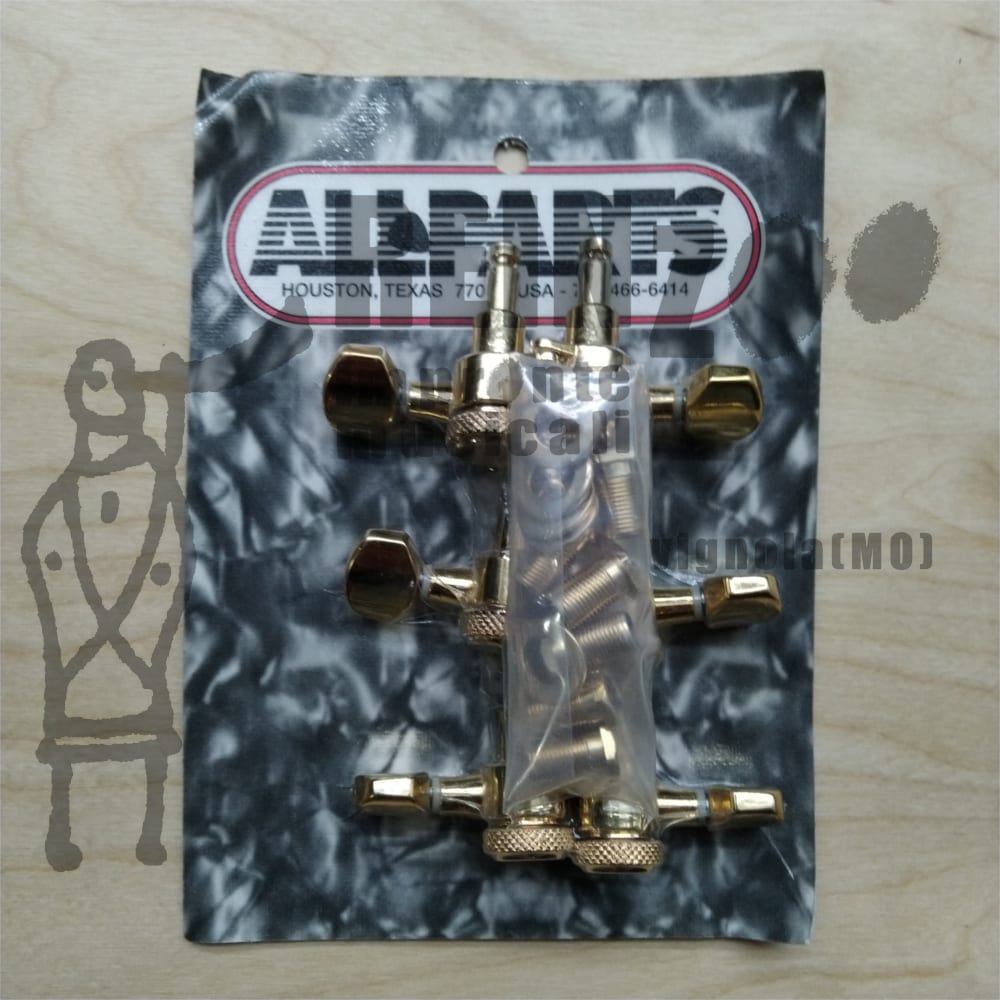 Allparts 3×3 Gold Locking Tuners 18 1 Tk-7576-002