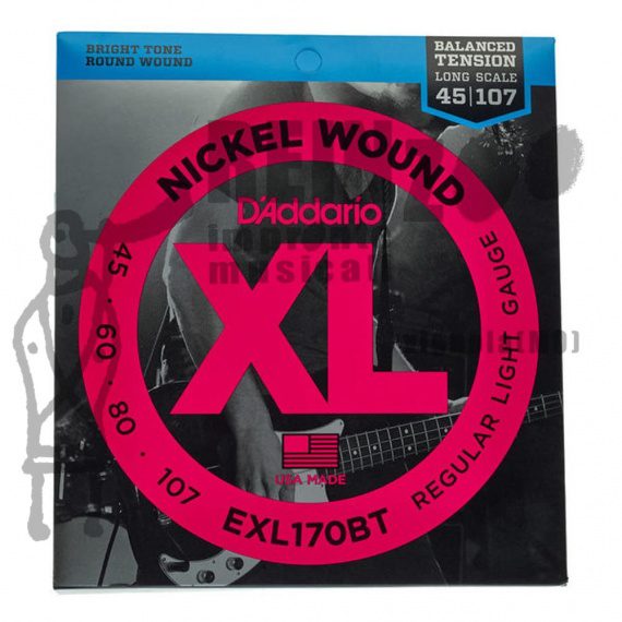 D'ADDARIO EXL170BT CORDE PER BASSO ELETTRICO