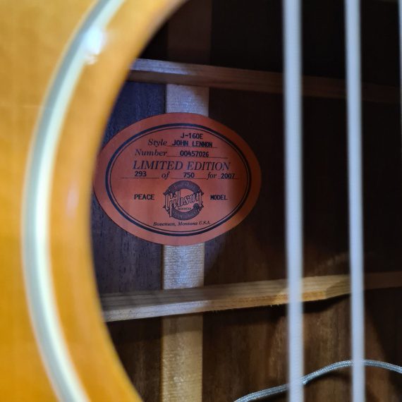 GIBSON J-160E JOHN LENNON (2007) -USATO IN GARANZIA- - immagine 4