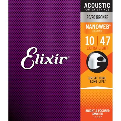 ELIXIR 11002 Acoustic 80/20 Bronze NANOWEB