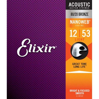 ELIXIR 11052 Acoustic 80/20 Bronze NANOWEB