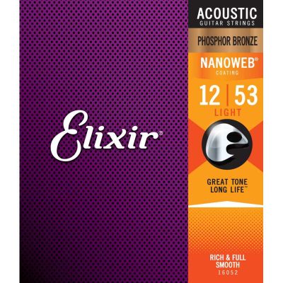 ELIXIR 16052 Acoustic Phosphor Bronze NANOWEB