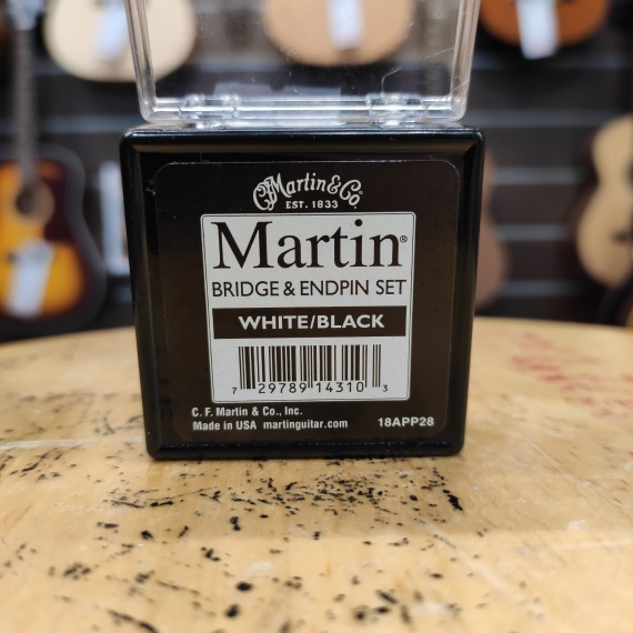MARTIN 18APP28 Pin White, Black Inlay - immagine 2