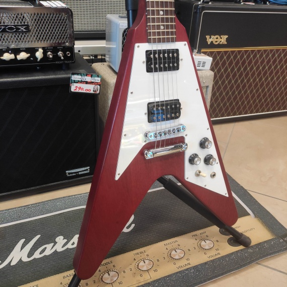 GIBSON Flying V Faded Worn Cherry 2012 -USATO IN GARANZIA- - immagine 2