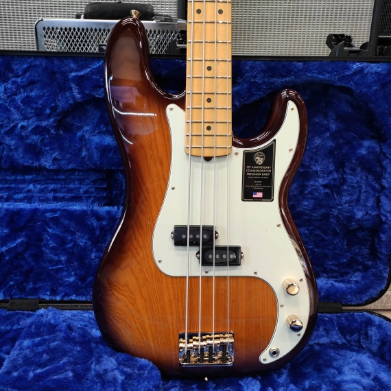 FENDER 75th Anniversary Commemorative Precision Bass 2-Color Bourbon Burst