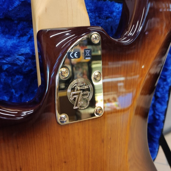 FENDER 75th Anniversary Commemorative Precision Bass 2-Color Bourbon Burst - immagine 4