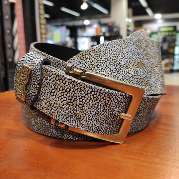 MAGRABO Twin Buckle TC Embossed Seurat Bianco