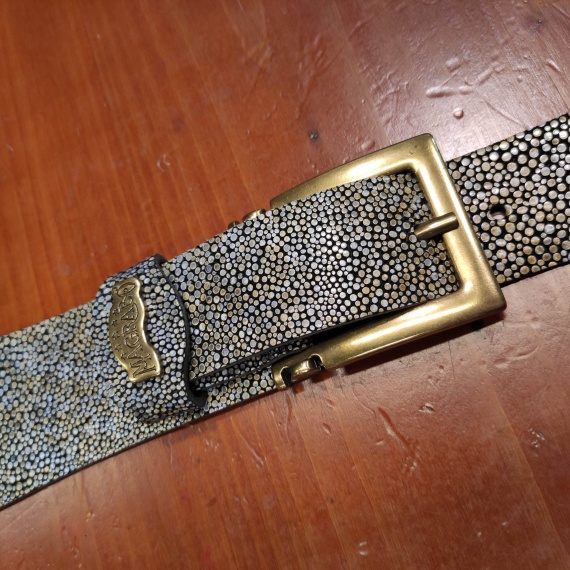 MAGRABO Twin Buckle TC Embossed Seurat Bianco - immagine 3
