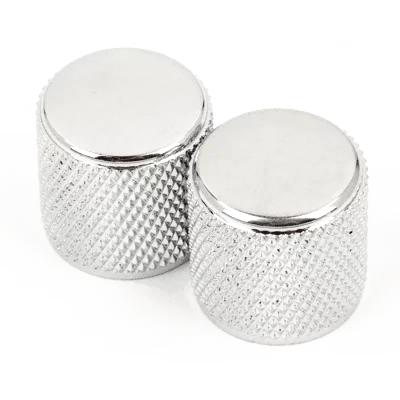 FENDER Telecaster Precision Bass Knurled Knobs Chrome