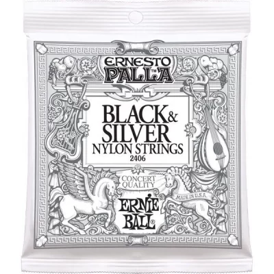 ERNIE BALL Nylon Ernesto Palla Black & Silver 2406