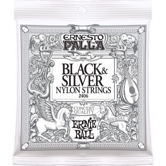 ERNIE BALL Nylon Ernesto Palla Black & Silver 2406