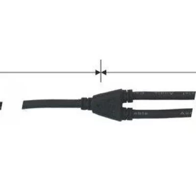 Audiodesign mini jack st/2 jack mono 6 mt
