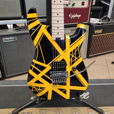 EVH Striped Series Black With Yellow Stripes
