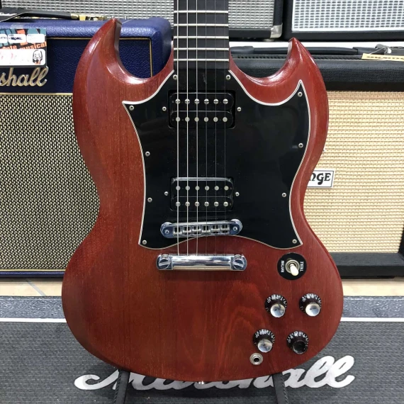 GIBSON SG Special Crescent Moon Faded Cherry Finish 2002 -USATO IN GARANZIA-