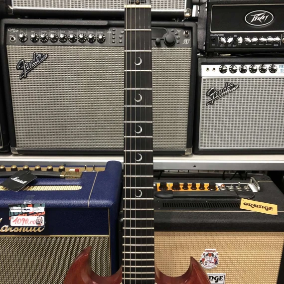 GIBSON SG Special Crescent Moon Faded Cherry Finish 2002 -USATO IN GARANZIA- - immagine 2