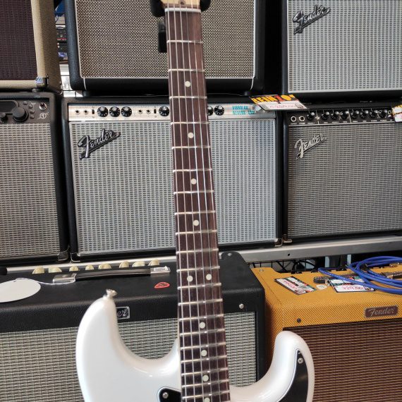 FENDER American Performer Stratocaster Arctic White - immagine 8