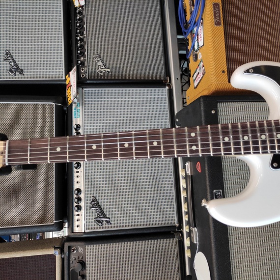 FENDER American Performer Stratocaster Arctic White - immagine 2