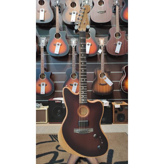 FENDER American Acoustasonic Jazzmaster Bourbon Burst - immagine 9