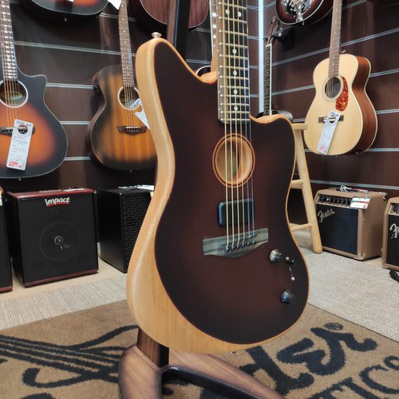 FENDER American Acoustasonic Jazzmaster Bourbon Burst - immagine 2