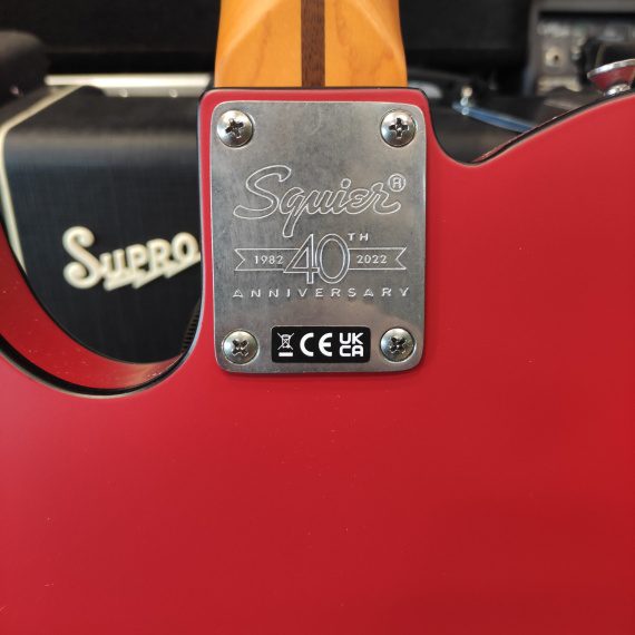 SQUIER 40th Anniversary Telecaster Vintage Edition Satin Dakota Red - immagine 4