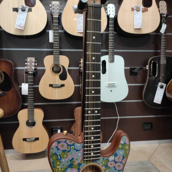 FENDER American Acoustasonic Telecaster Blue Flower - EX DEMO - - immagine 6