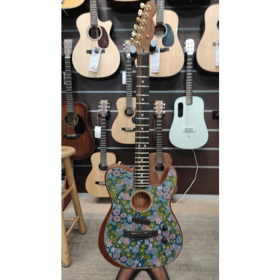 FENDER American Acoustasonic Telecaster Blue Flower - EX DEMO - - immagine 9
