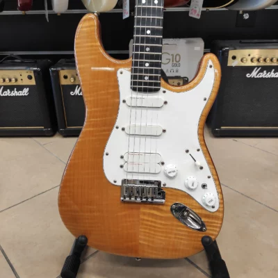 FENDER Stratocaster Custom Shop ULTRA Set-Neck Natural FLAME Top -USATO IN GARANZIA-