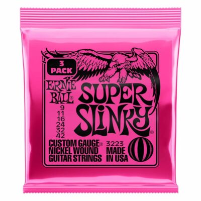 ERNIE BALL 3223 Nickel Wound Super Slinky 9-42 – 3 Set