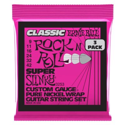 ERNIE BALL 3253 Super Slinky 9 42 PACK 3 PZ