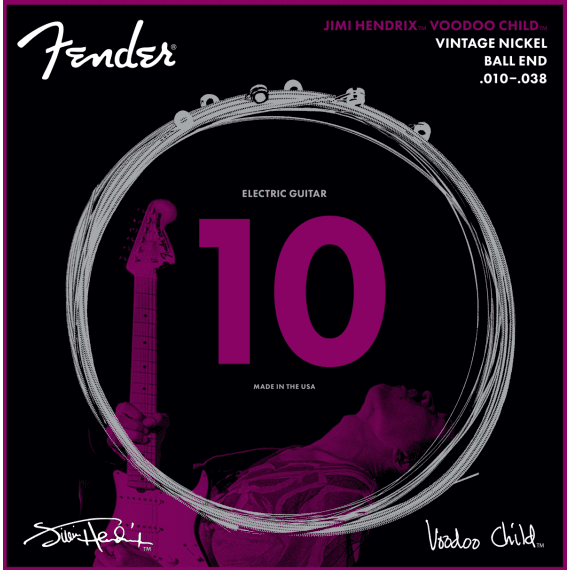 FENDER Hendrix Voodoo Child Ball End Nickel 10-38