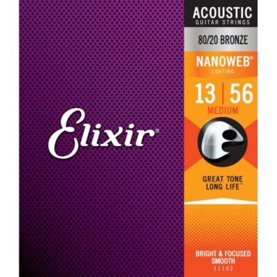 ELIXIR 11102 Acoustic 80/20 Bronze NANOWEB