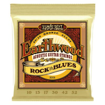 ERNIE BALL 2008 Earthwood Rock & Blues con Sol Liscio 80/20 Bronze