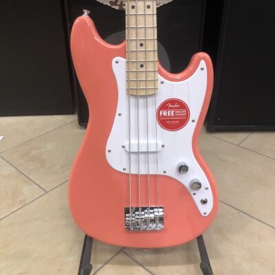 SQUIER Sonic Bronco Bass Tahitian Coral