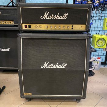 MARSHALL JCM800 2203 MK2 MASTER MODEL 100W LEAD Black + Cassa 1982A - USATO IN GARANZIA -