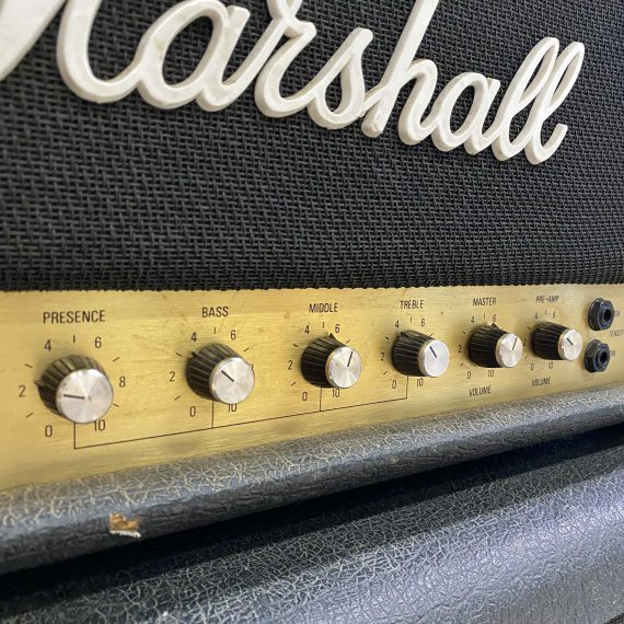 MARSHALL JCM800 2203 MK2 MASTER MODEL 100W LEAD Black + Cassa 1982A - USATO IN GARANZIA - - immagine 3