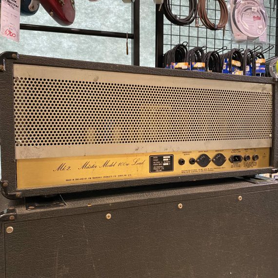 MARSHALL JCM800 2203 MK2 MASTER MODEL 100W LEAD Black + Cassa 1982A - USATO IN GARANZIA - - immagine 4