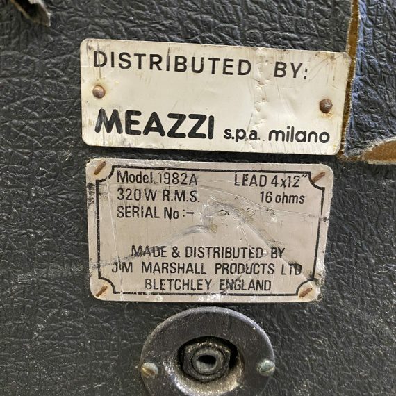 MARSHALL JCM800 2203 MK2 MASTER MODEL 100W LEAD Black + Cassa 1982A - USATO IN GARANZIA - - immagine 13
