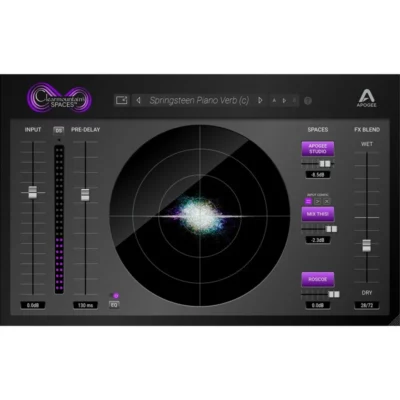 APOGEE CLEARMOUNTAIN’S SPACES Bob Clearmountain’s Custom Reverb (AU, AAX, VST)