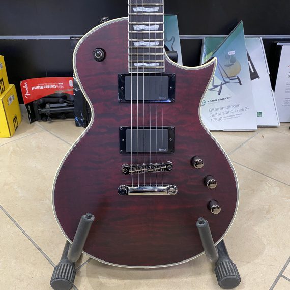 ESP Ltd Ec-401 Qm - See Thru Black Cherry Satin - Limited Edition