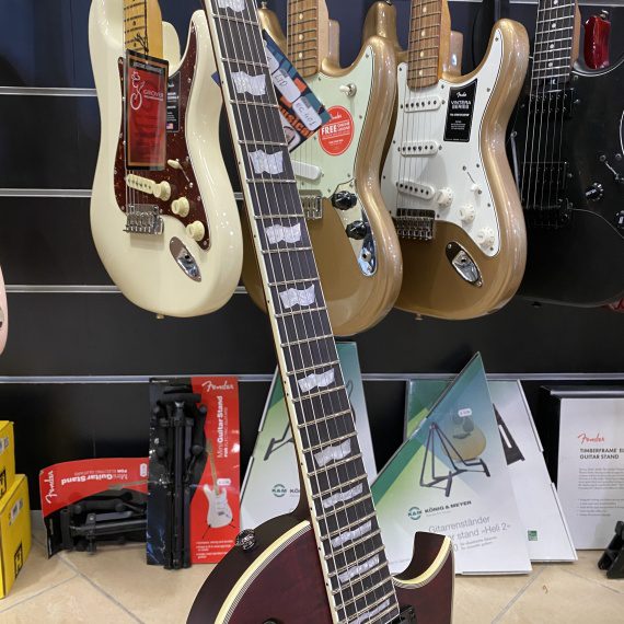 ESP Ltd Ec-401 Qm - See Thru Black Cherry Satin - Limited Edition - immagine 5