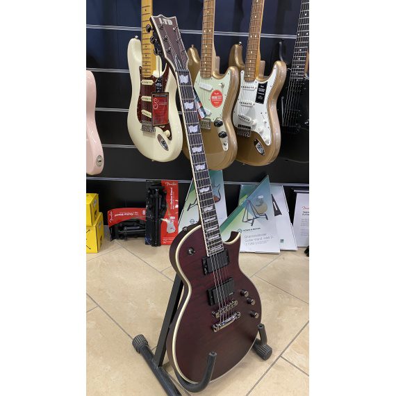 ESP Ltd Ec-401 Qm - See Thru Black Cherry Satin - Limited Edition - immagine 9